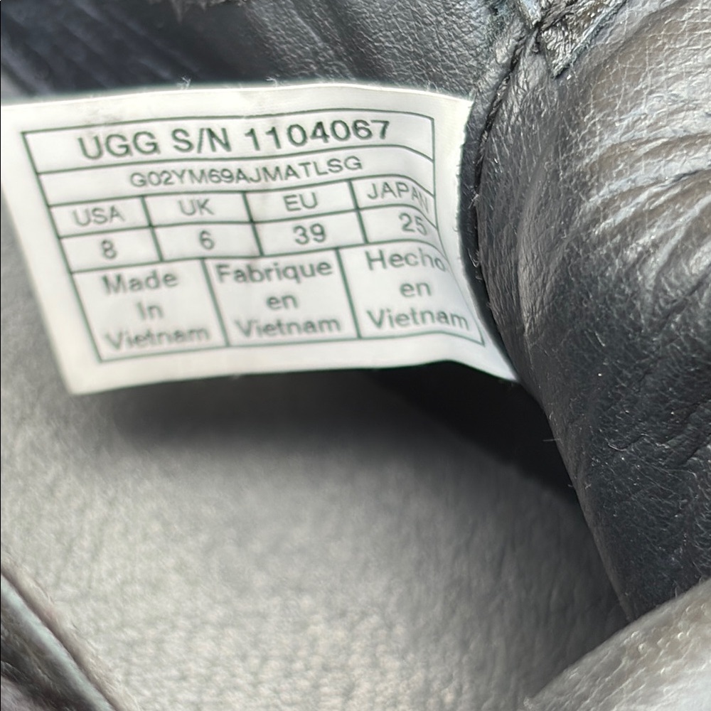 UGG Black Leather Low Top Sneakers for Everyday Comfort-NWB-Never Worn - Picture 11 of 13